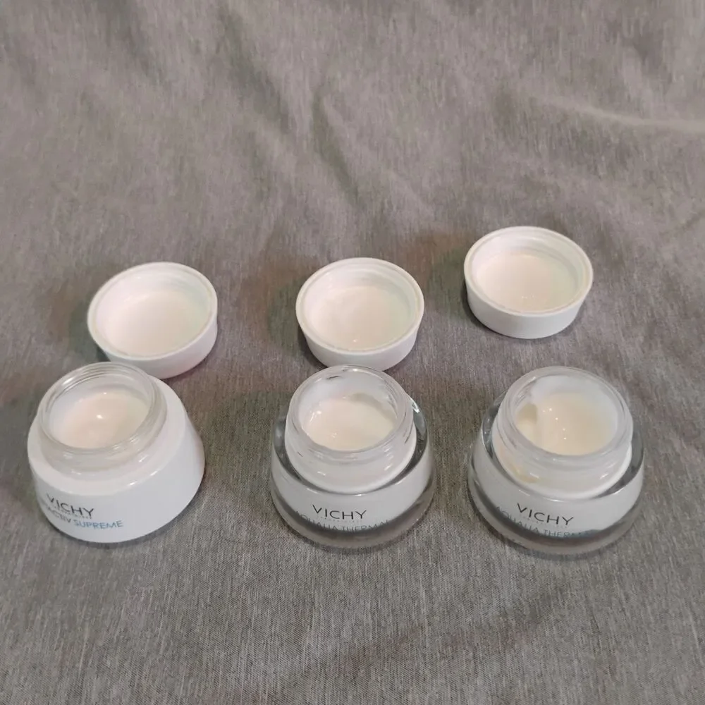 3 Pc Vichy Skincare Set LiftActiv Supreme Anti-Wrinkle & Aqualia Thermal Rich